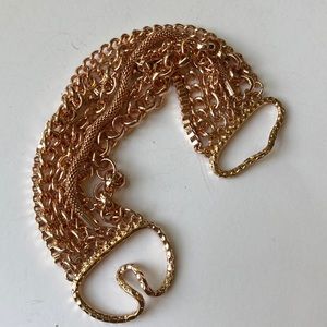 Rose gold tone bracelet